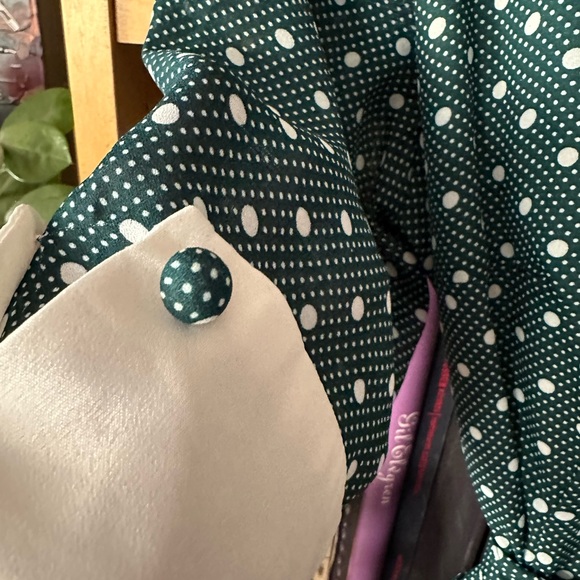 Polka dot collared dress - Picture 2 of 6